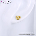 95953 Xuping bijoux plaqué or 24K Chine gros boucles d&#39;oreilles en forme de cœur